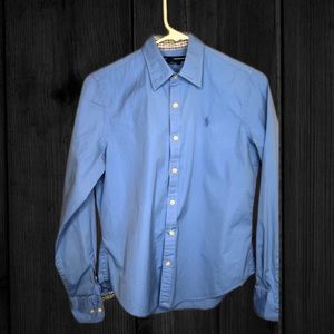Ralph Lauren Sport Womens Cotton Button Down Shirt